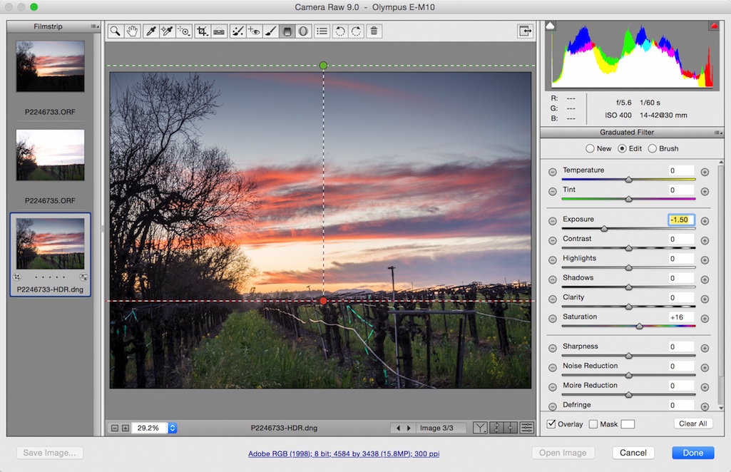 Camera raw 16.1