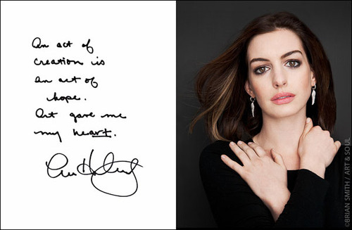 Anne Hathaway photographed by Brian Smith