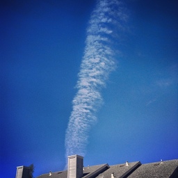 Sky, Clouds, and Chimney captured with iPhone 4S