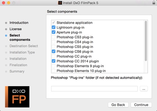 install dxo filmpack plugin